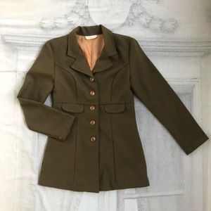 1970s/1980s Olive Green Blazer Jacket